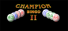 Forget all the video bingo games you have ever played and discover the innovative Champion II, one of the most different and fun games on the internet. You will play video bingo with a much better chance of becoming the big winner since this video bingo has many more numbers than traditional machines and also a much larger ball draw.